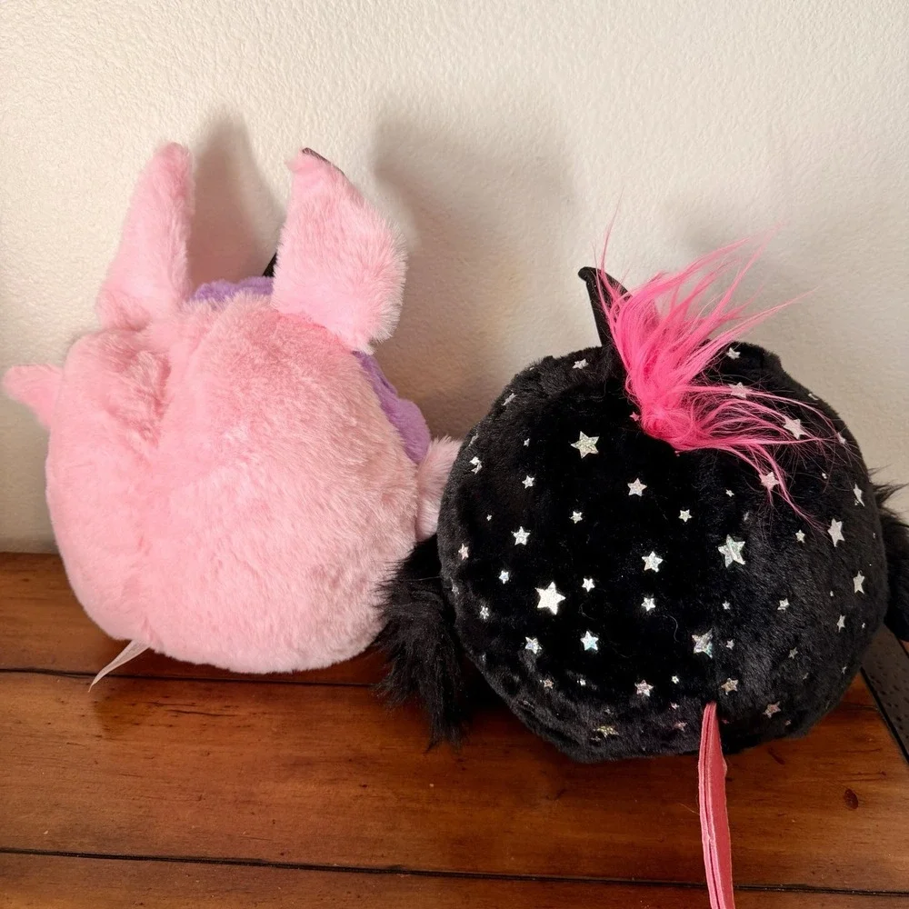 Zuru Rainbowcorns Raven Plush, Bat, Monstercorn, Halloween Surprise Soft Toy